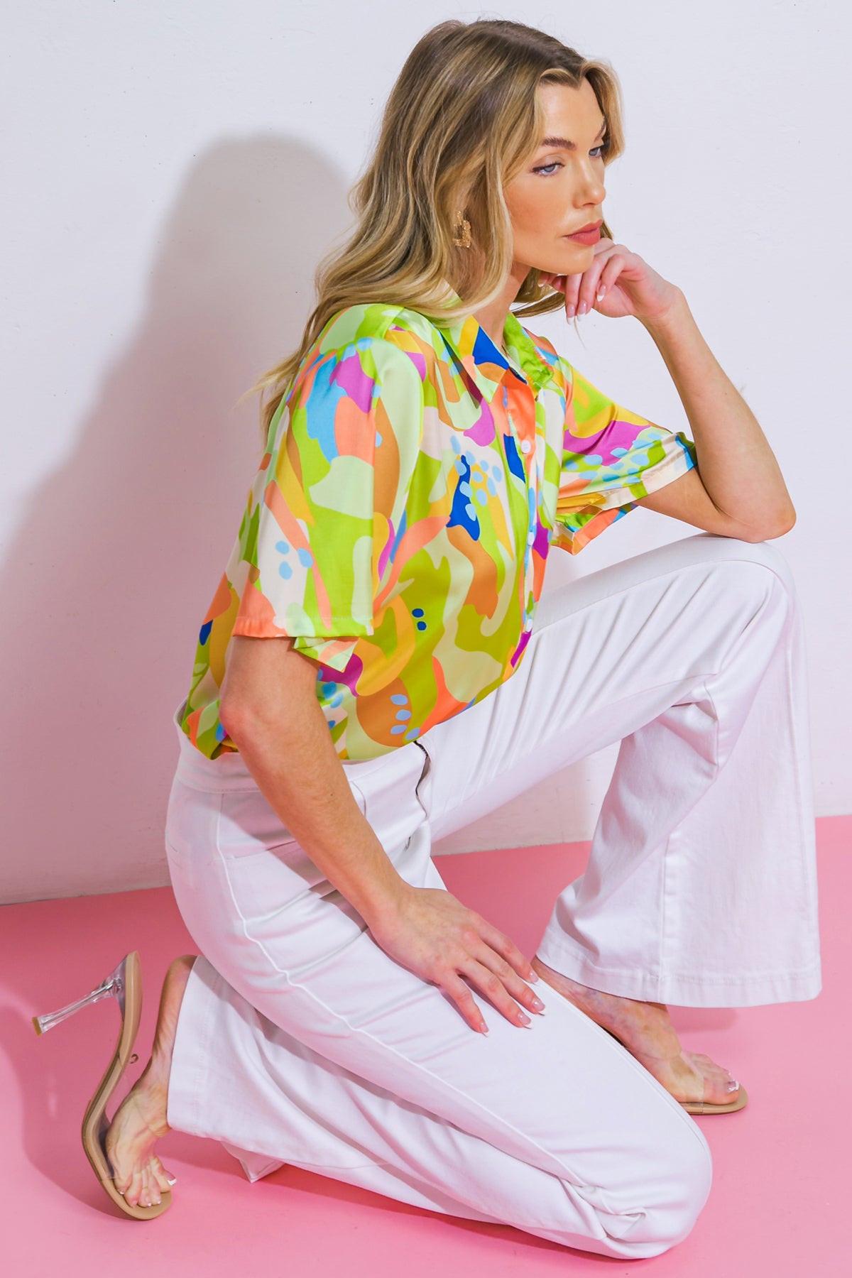 Up for Anything Woven Top