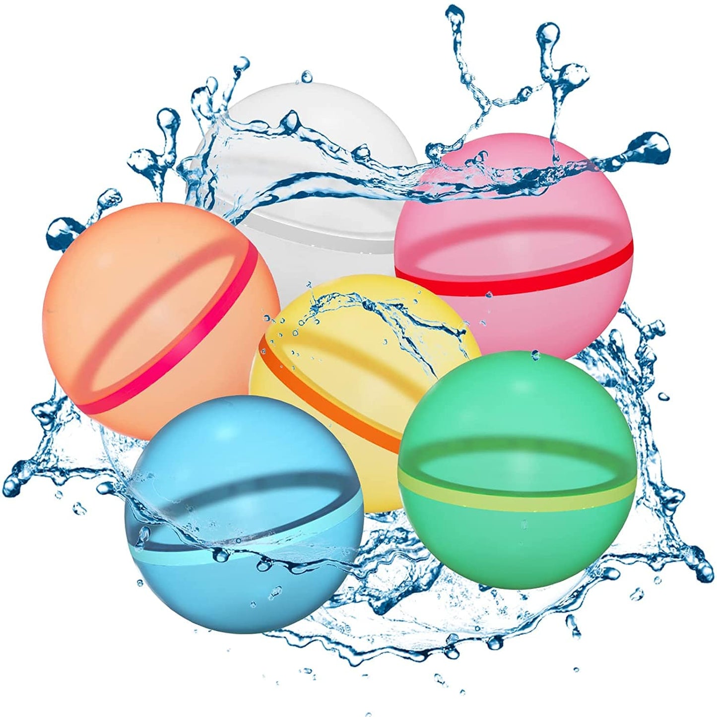 Threaded Pear 6 Pack Reusable Water Balloon