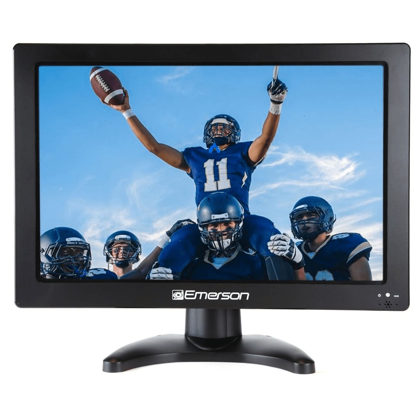 Emerson 13.3" Portable Digital TV with 12V DC Car Adapter and Rechargeable Battery - Black