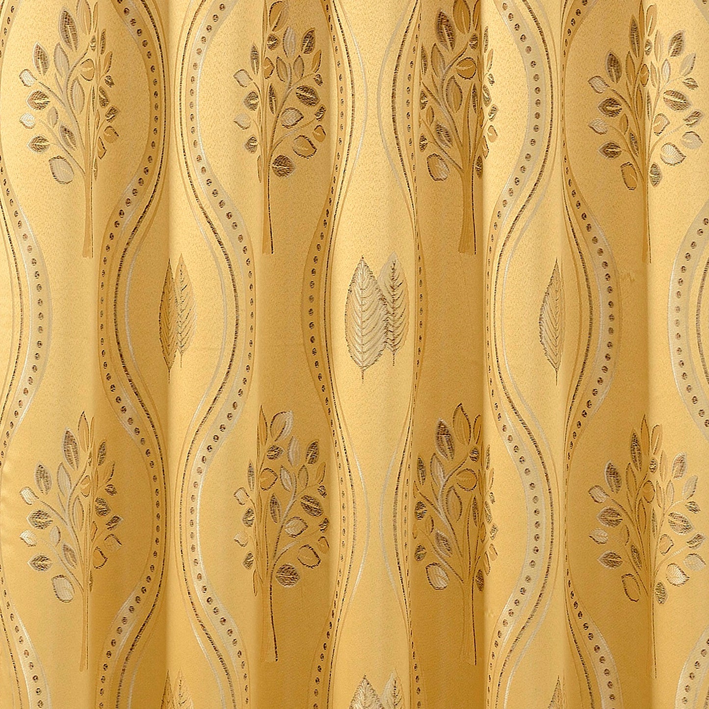 Elegant Comfort Set of 2 Aurora Curtain Panels- Attached Valance - Rod Pocket- 54" W x 84" L