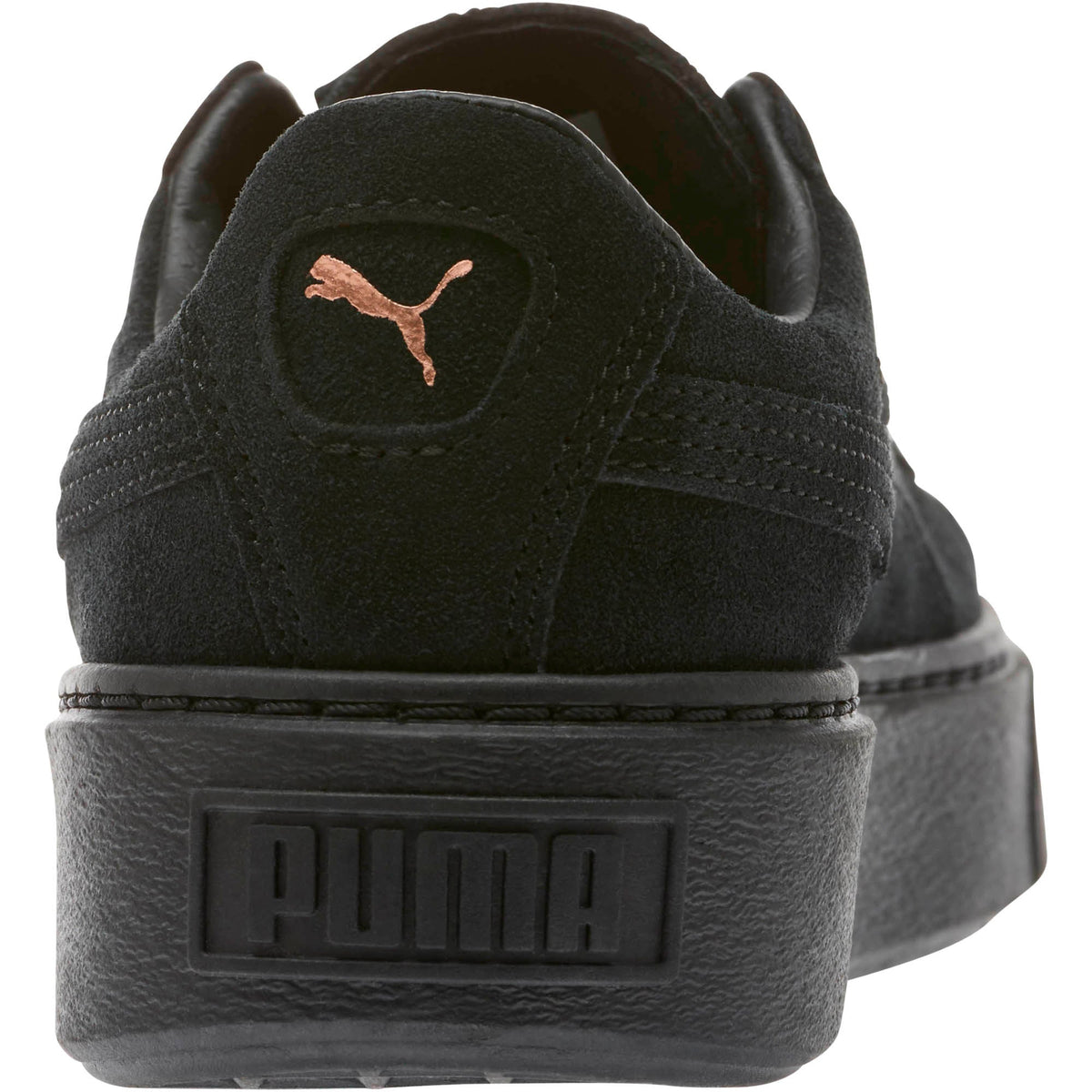 Puma Women's Suede Platform Rose Gold Sneakers