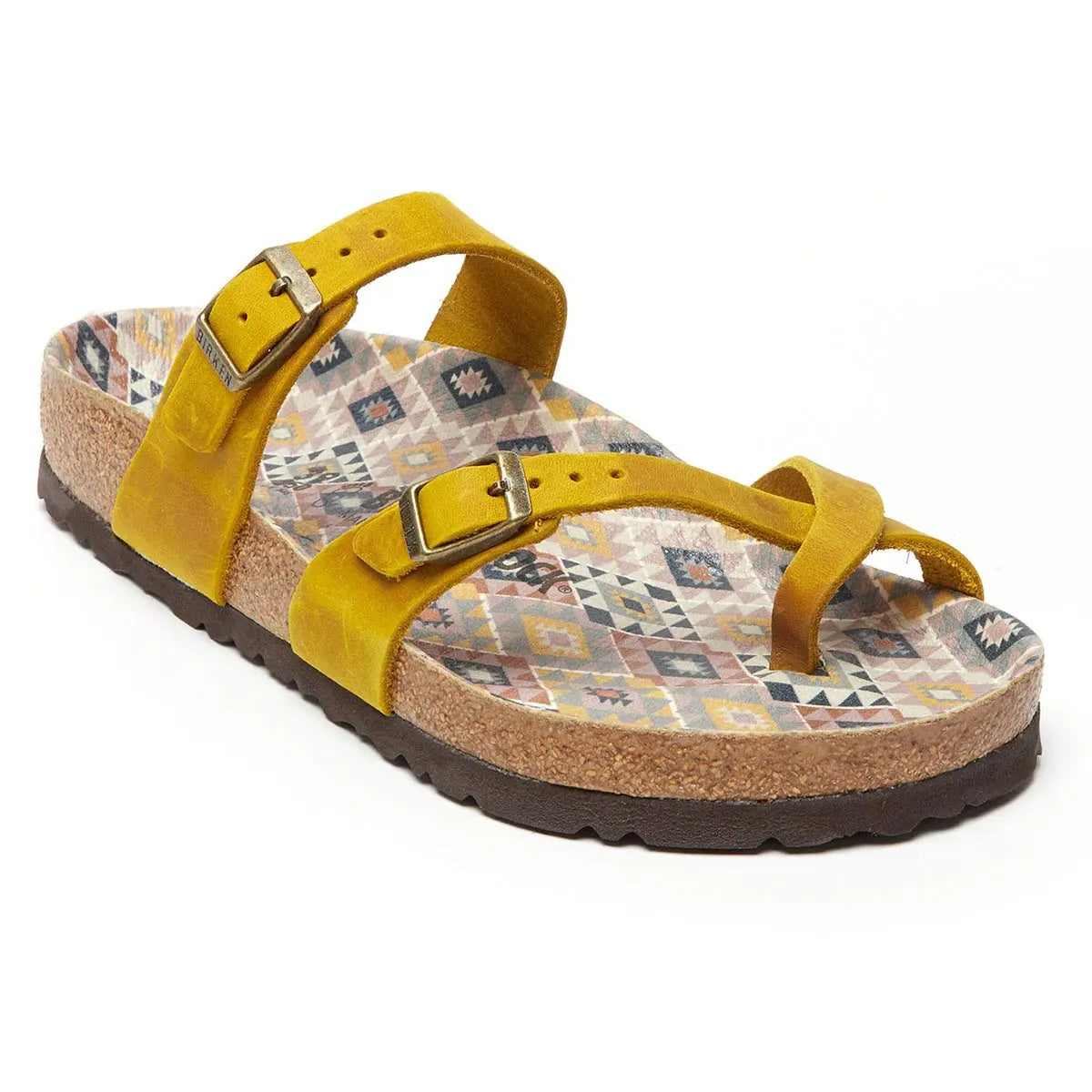 Birkenstock Women's Mayari Oiled Leather Ochre Sandals