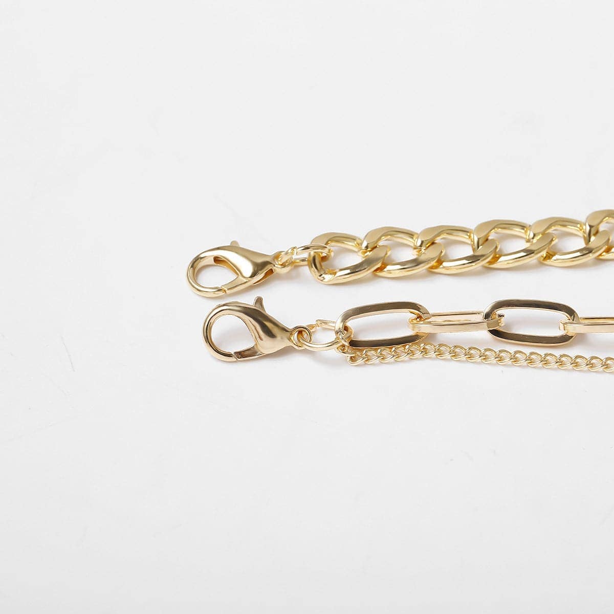 Cubic Zirconia & Goldtone Lock Pendant Necklace Set