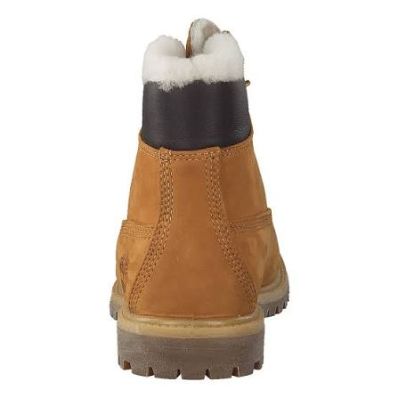 TIMBERLAND Premium Shearling Wheat Nubuck Black Juniors GS TB0A2MZY231 Boot