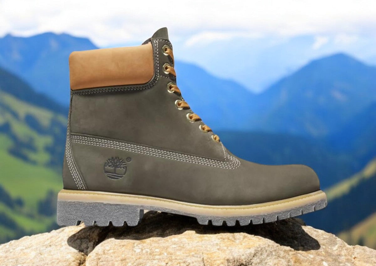 Leather Dark Green Nubuck Timberlands Timberland Premium 6-Inch