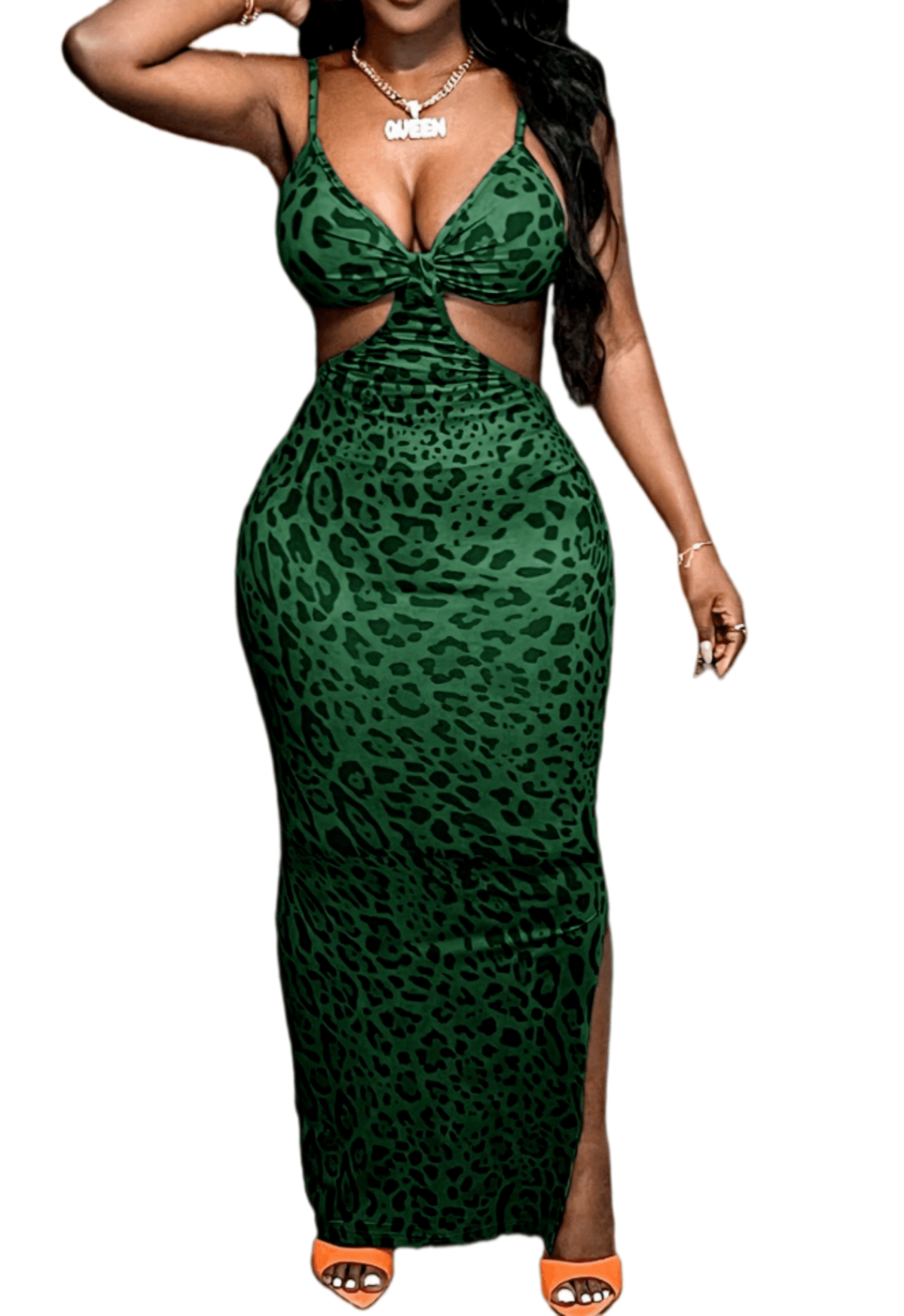 Chic YC Women's Leopard Print Cutout Maxi Dress Spaghetti Strap Bodyco Zulily Chic YC Women's Leopard Print Cutout Maxi Dress Spaghetti Strap Bodyco Zulily