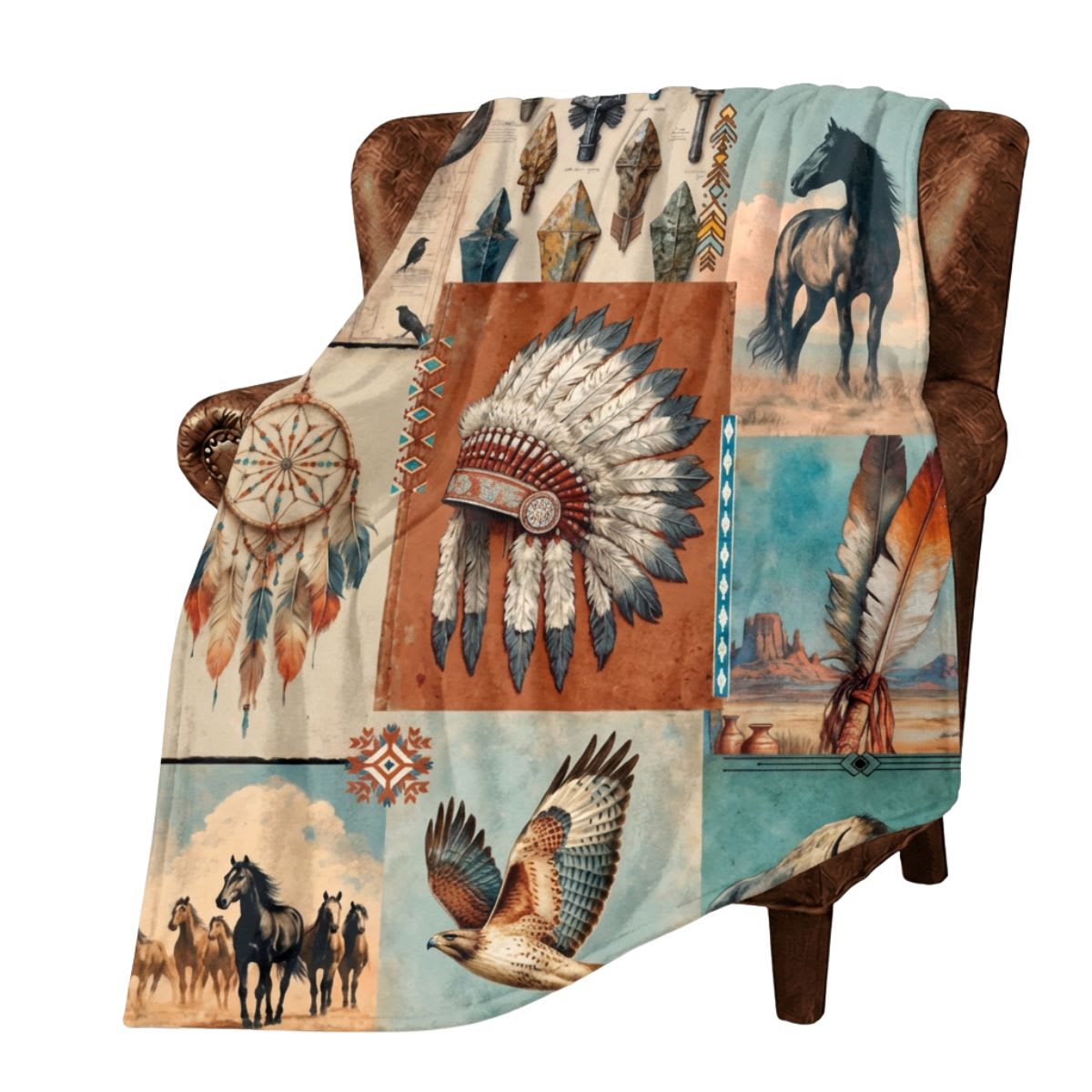 Baha Ranch Throw Blanket Made in America