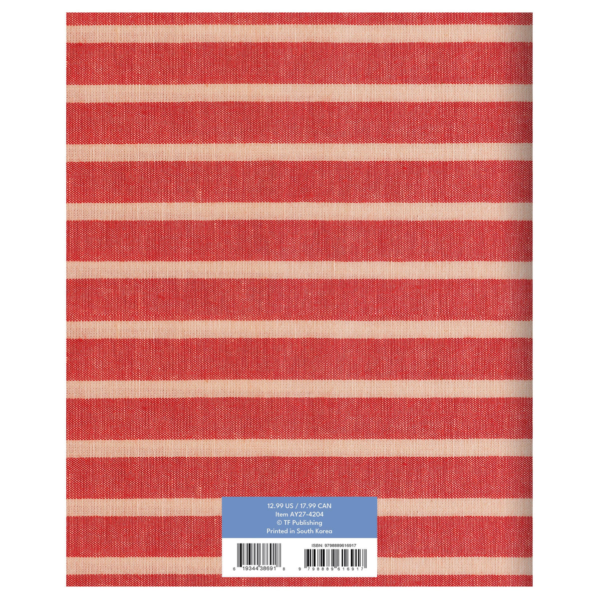 July 2026 - June 2027 Red Stripe Monthly Planner