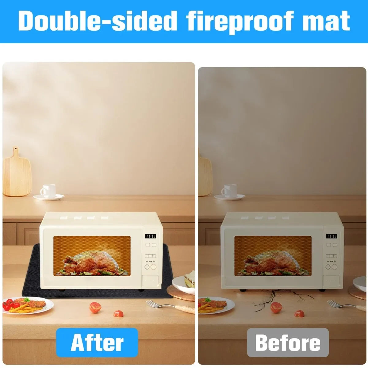 Non-Slip Washable Fire Pit Mat