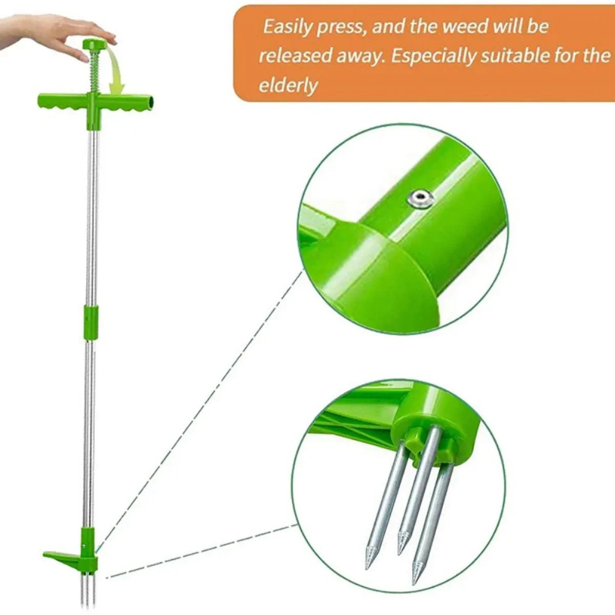 Stand-Up Weed Puller Tool