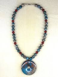 MGR Women's Mixed Stone Hand Wired Wrapped Imperial Jasper, Carnelian & Onyx Necklace