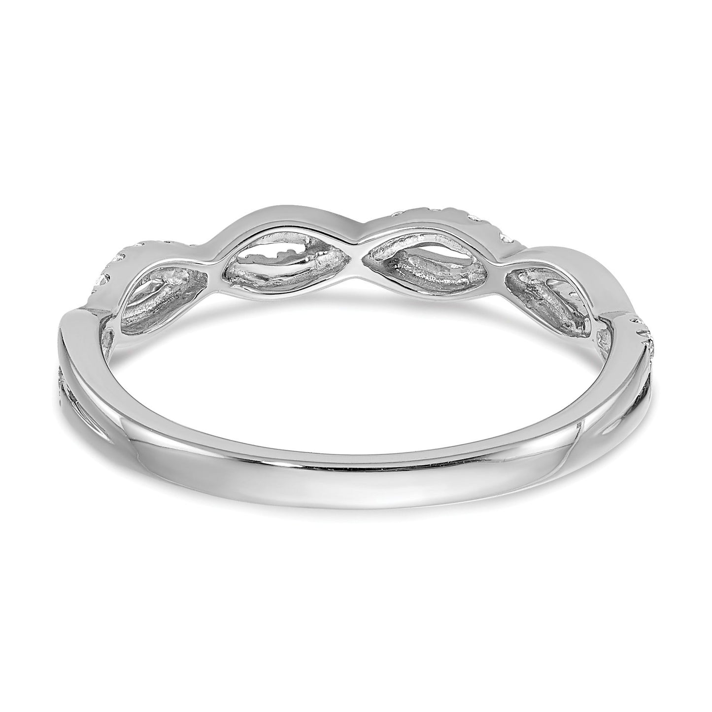 Lab Grown Diamond Twist Wedding Band 1/8 ct