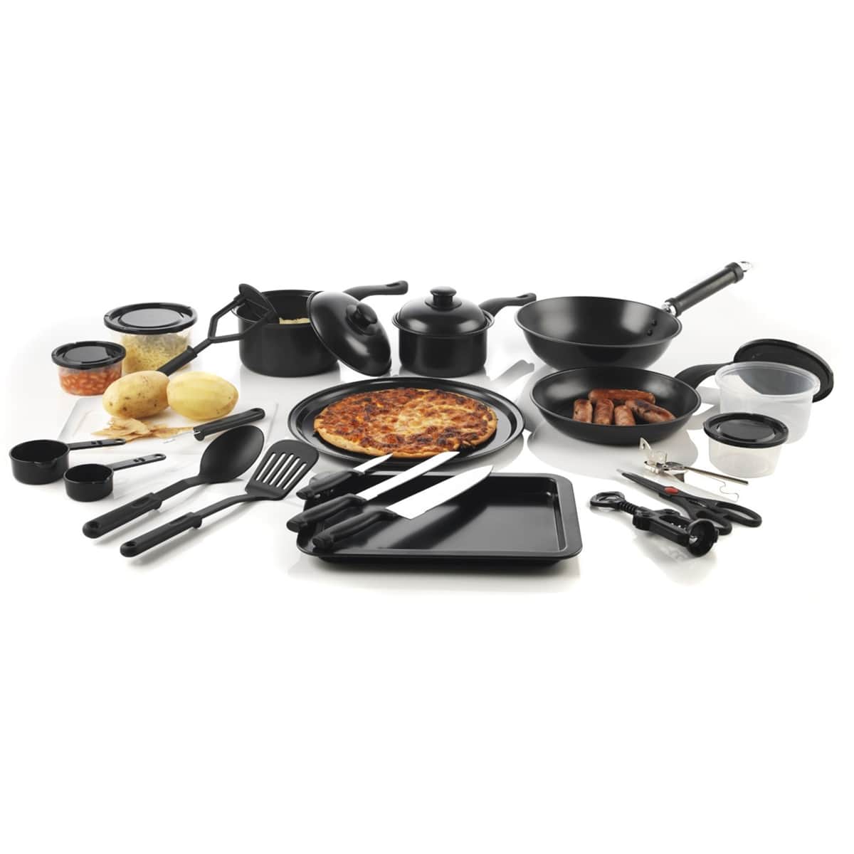 【KITCHEN DIARY】（T-25） 1947Kitchen 25-Piece Cookware Utensils Starter Set – Zulily