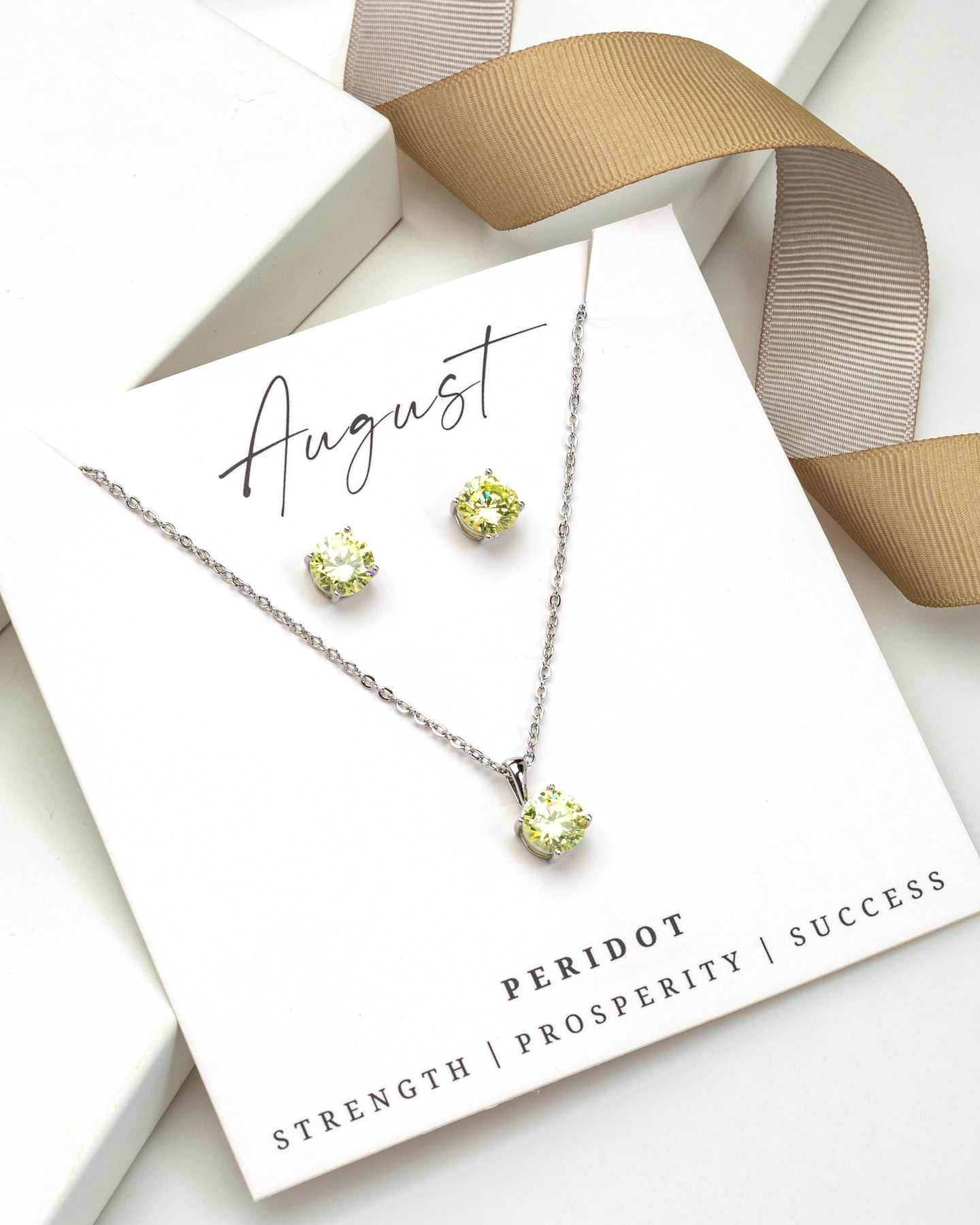 Silver Peridot - August-