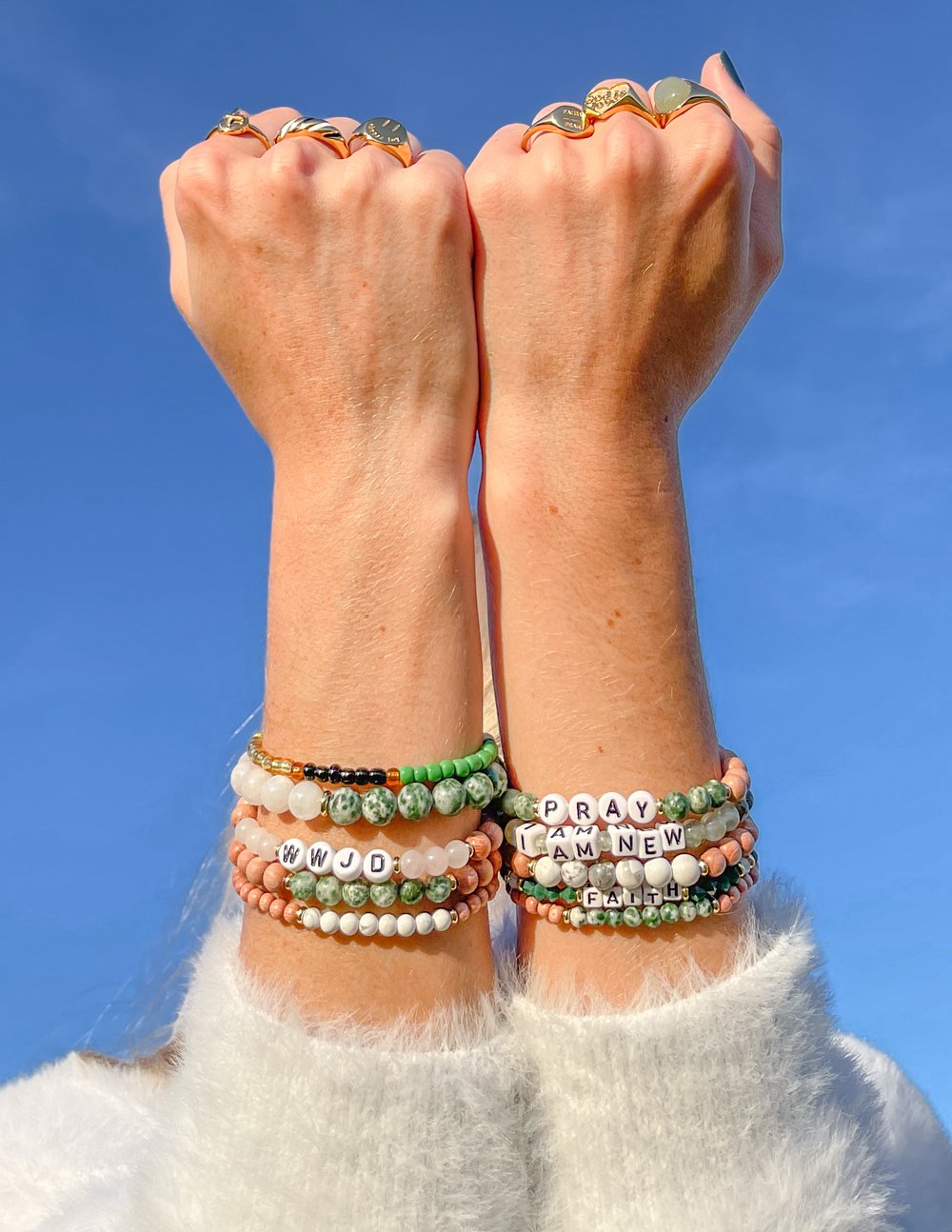 Elevated Faith Jade Stacker Bracelet