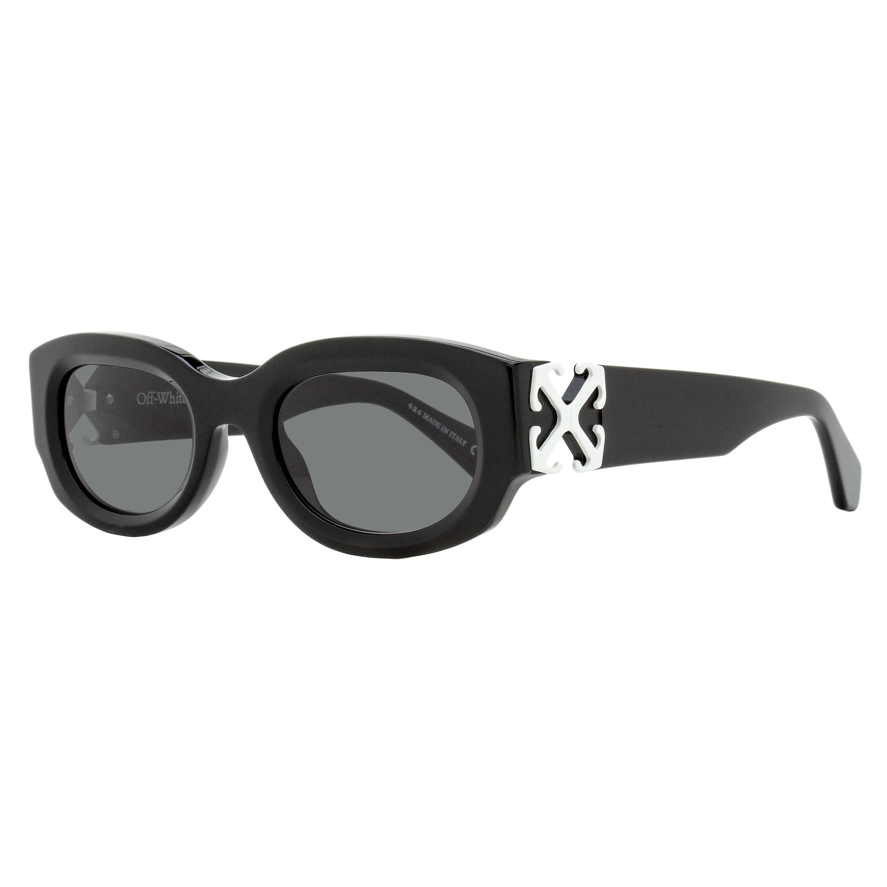 Off-white Oval Palmer Sunglasses OERI14E 1007 Black 52mm – Zulily