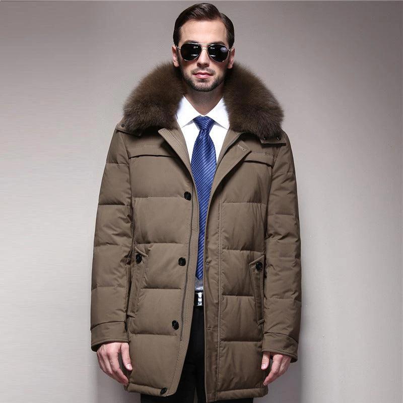 ThermalGuard Men's Down Jacket - Ultra-Warm, Lightweight Comfort for All-Day Adventure
