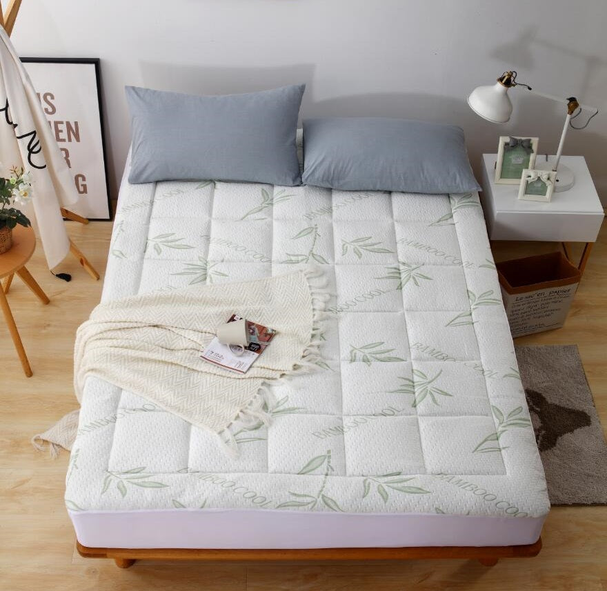 Mocassi Rayon Derived from Bamboo Mattress Pad, Fits Mattresses up to 16"