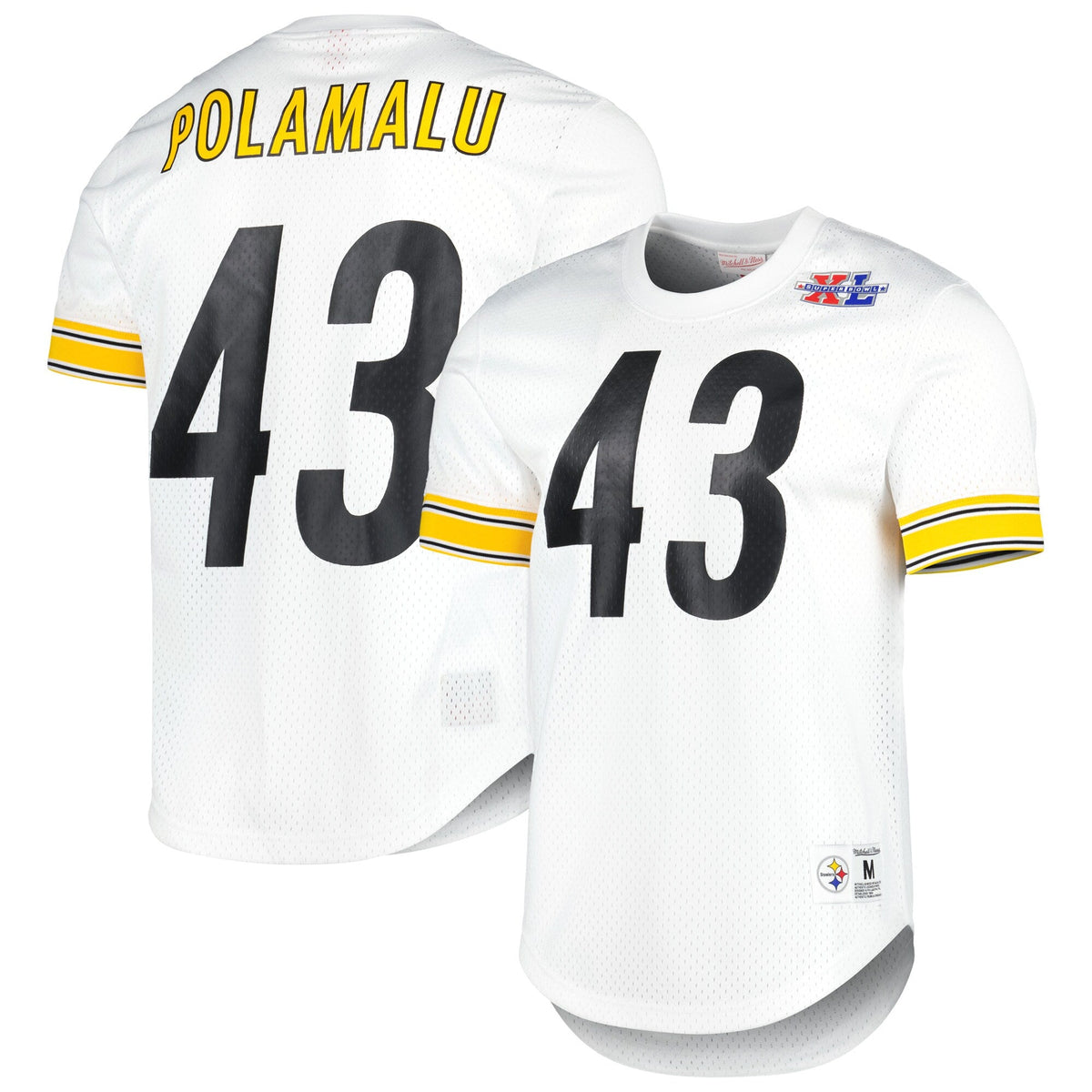 Mitchell & Ness Men's NFL N&N Mesh Crewneck Steelers 2005 Troy Polamalu Jerseys