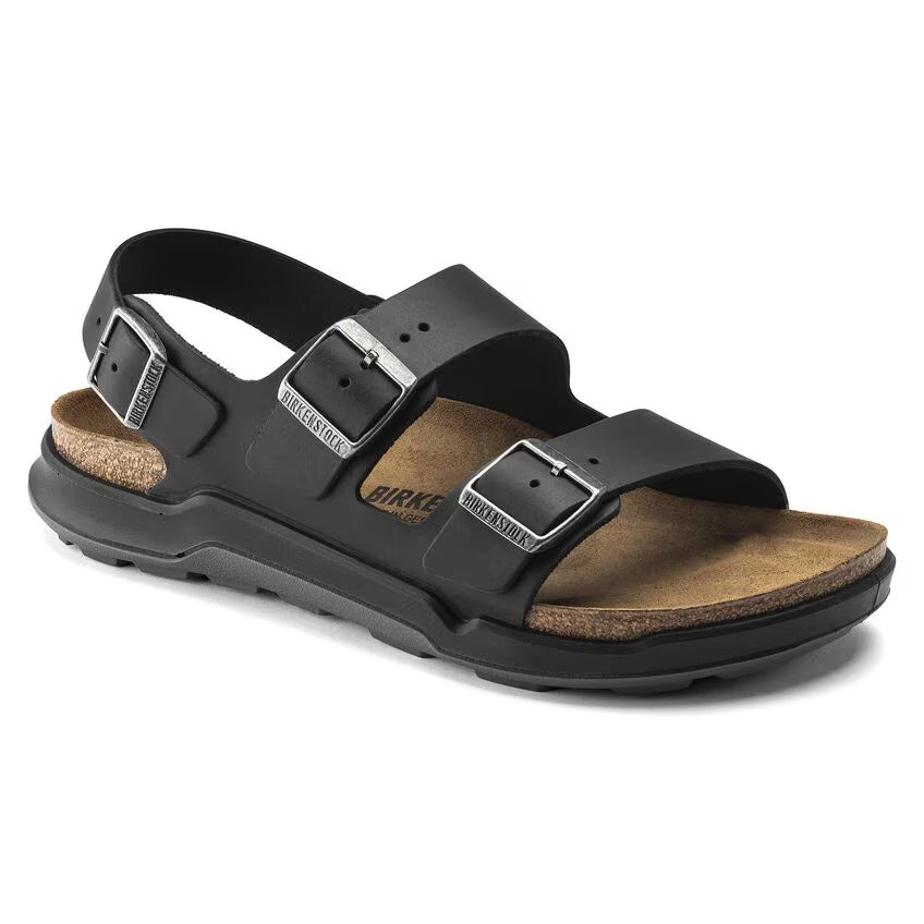 Birkenstock Milano CT Men Oiled Leather Sandal | Black |Sz. 44 (US 11 Men) Birkenstock Milano Sandals for Men for sale - eBay main image 3