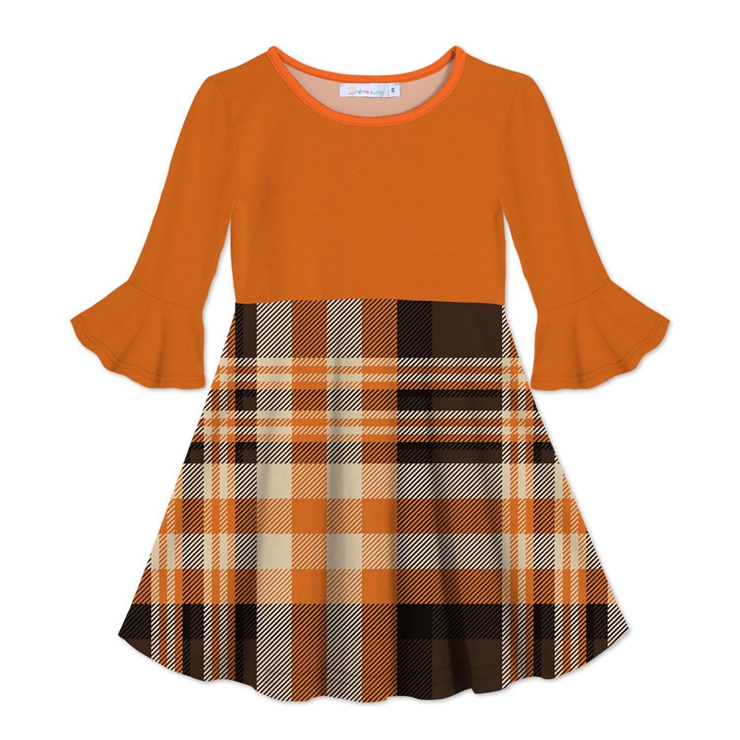 plaid print a line dress Black & White Plaid Linen A-Line Dress - Pleated Square Neckline 3479