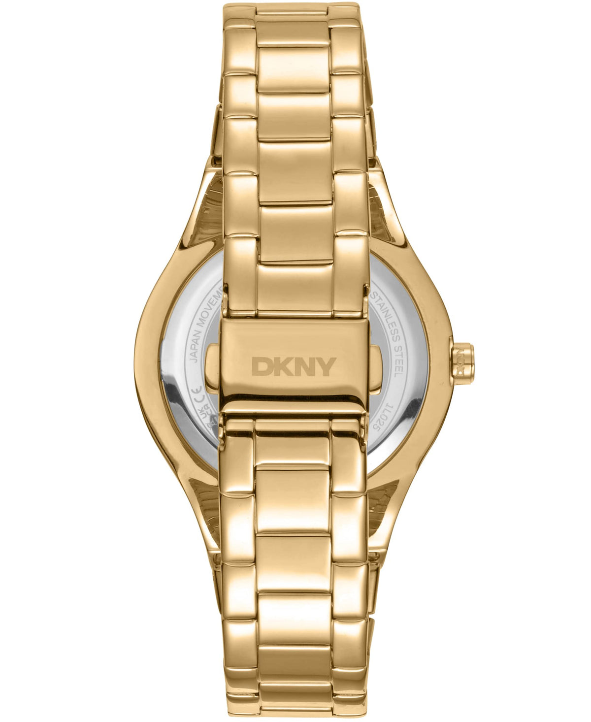 Dkny Women Watch, Gold Color Case, Silver Dial, Gold Color Metal Bracelet, 3 Hands, 5 Atm