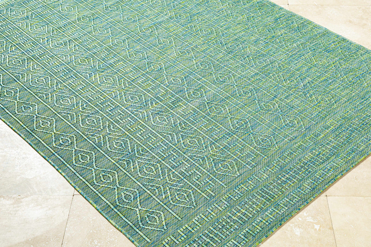 Nuela Green Outdoor Area Rug