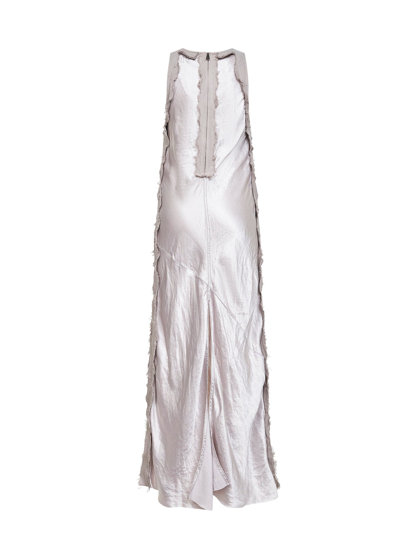 Long Dress Toto Cotton Satin Grey