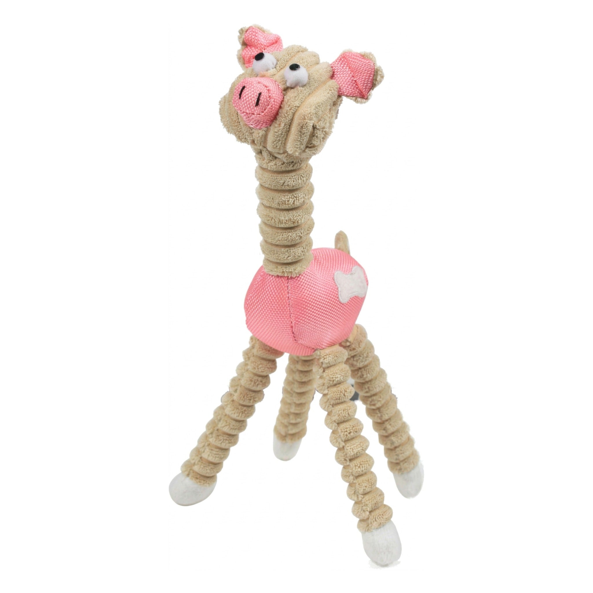 Pet Life Jute And Rope Giraffe - Cow Pet Toy