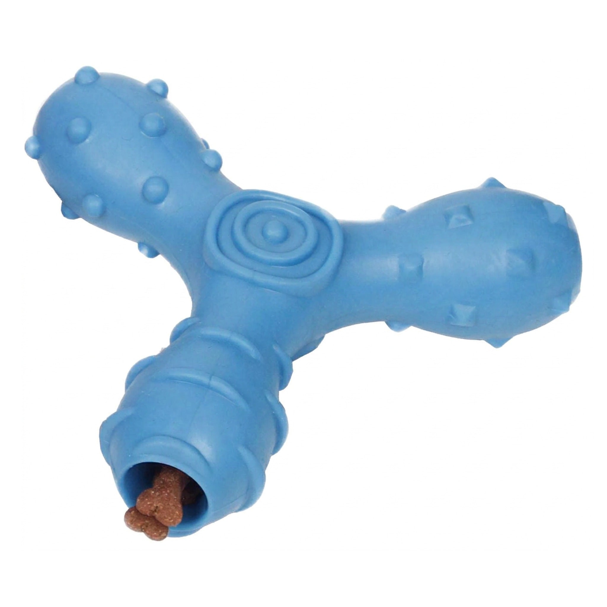 Pet Life 'Tri-Chew' Treat Dispensing and Chewing Interactive TPR Dog Toy