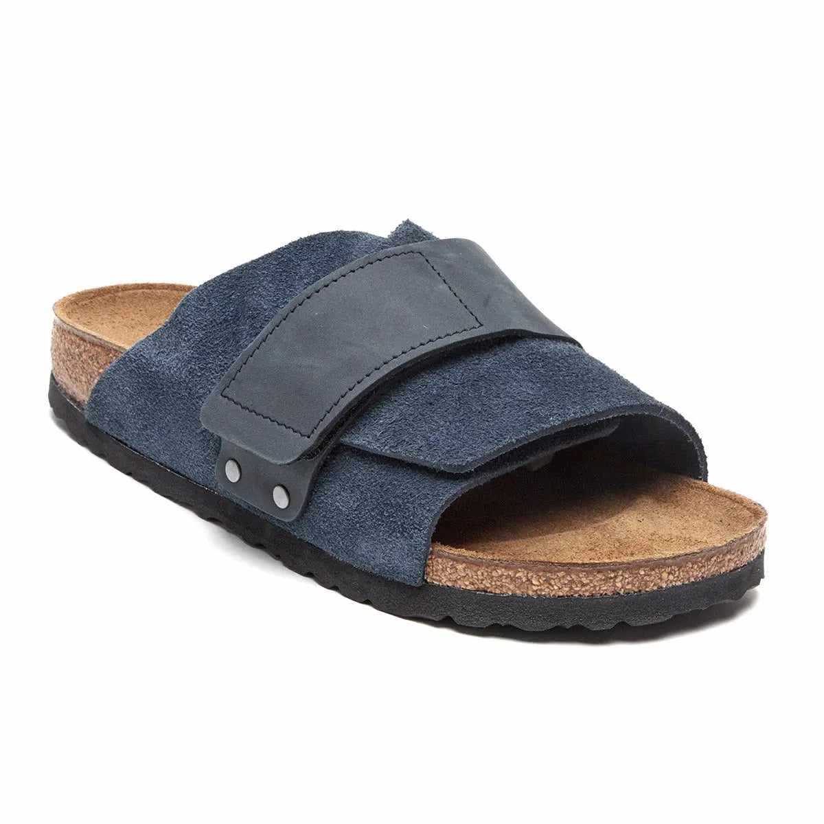 Birkenstock Kyoto Suede Leather Navy Sandals