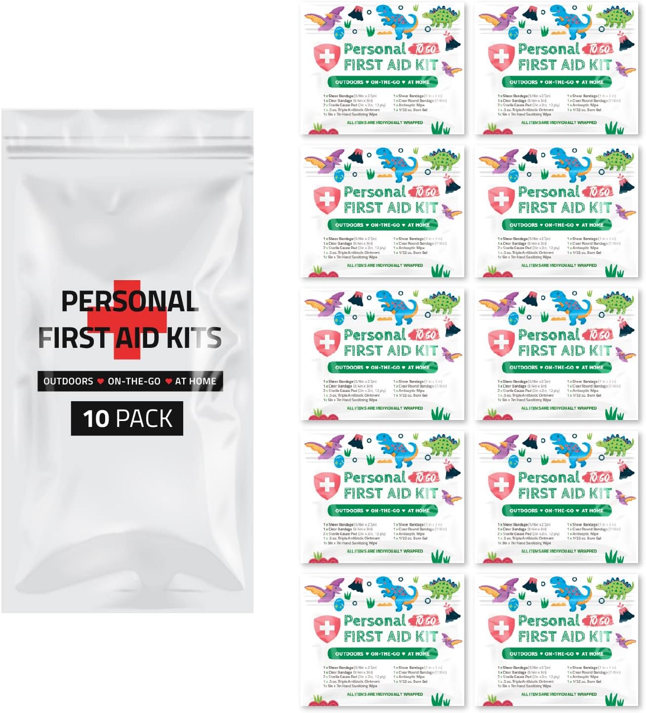 Personal First Aid Kit Pack of 10 (Dinos) – Zulily