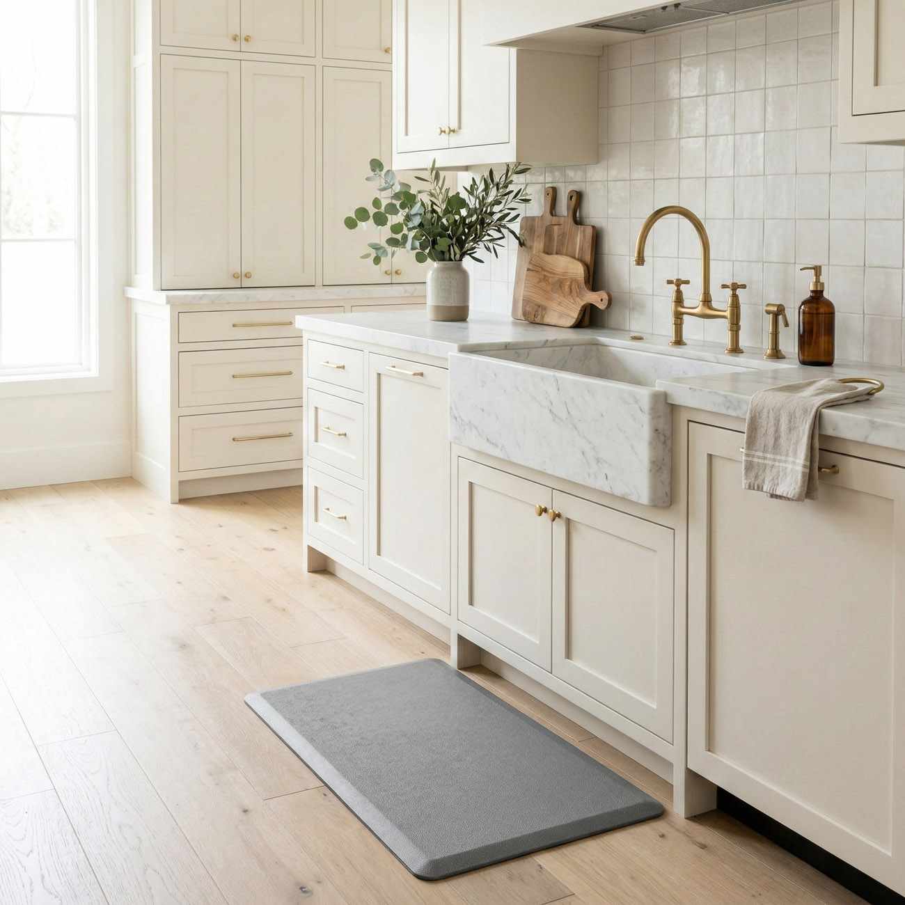 Kitchen Mat, Gray