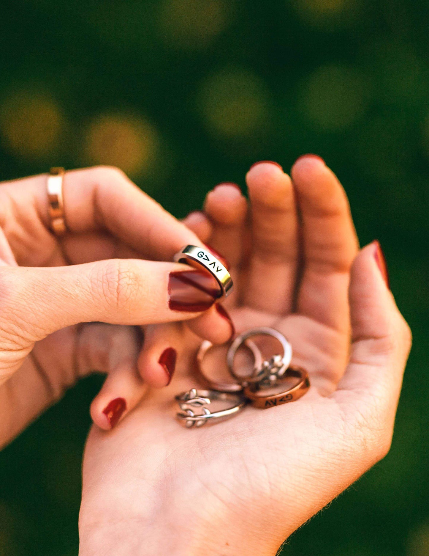 Elevated Faith Rose Gold Highs and Lows Ring
