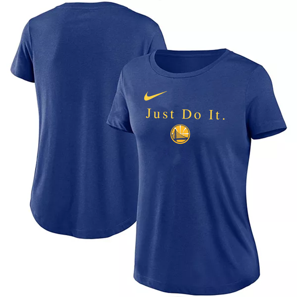 Nike Women's NBA Golden State Warriors "Just Do It" Dri-Fit Tee T-Shirts