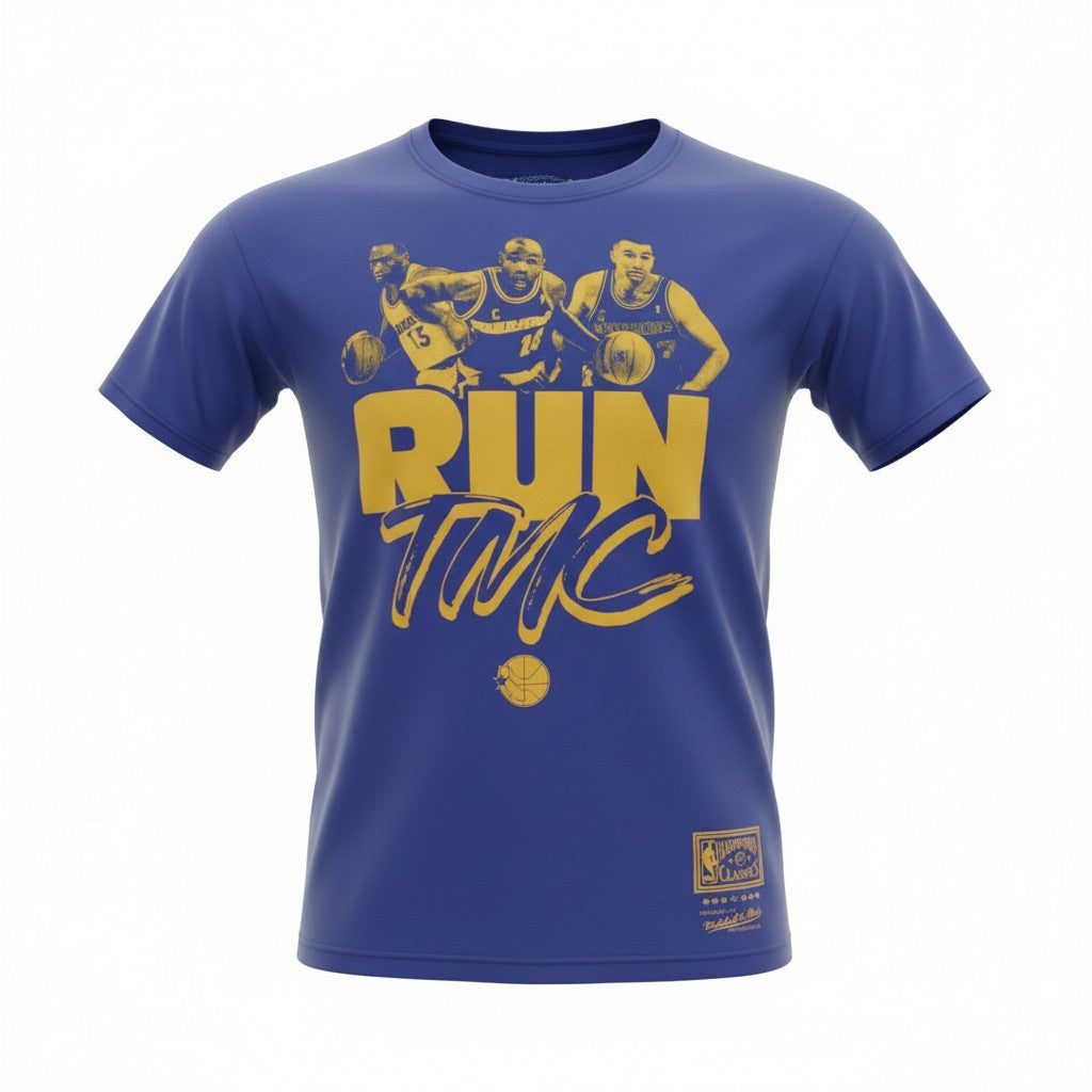 Mitchell & Ness Men's NBA Golden State Warriors Hardwood Classis Run Tmc T-Shirt