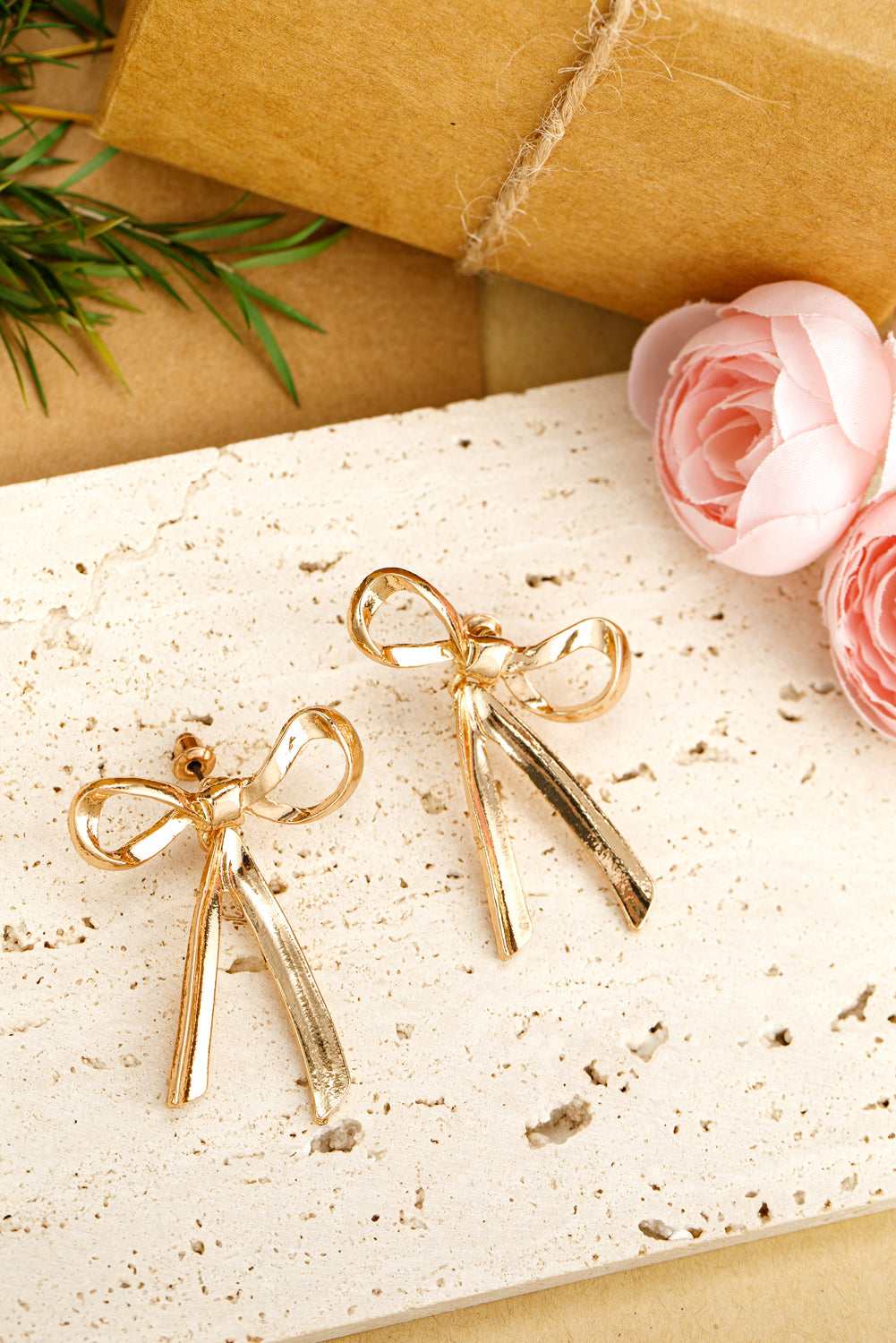 Olive Plated Alloy Stud Earrings