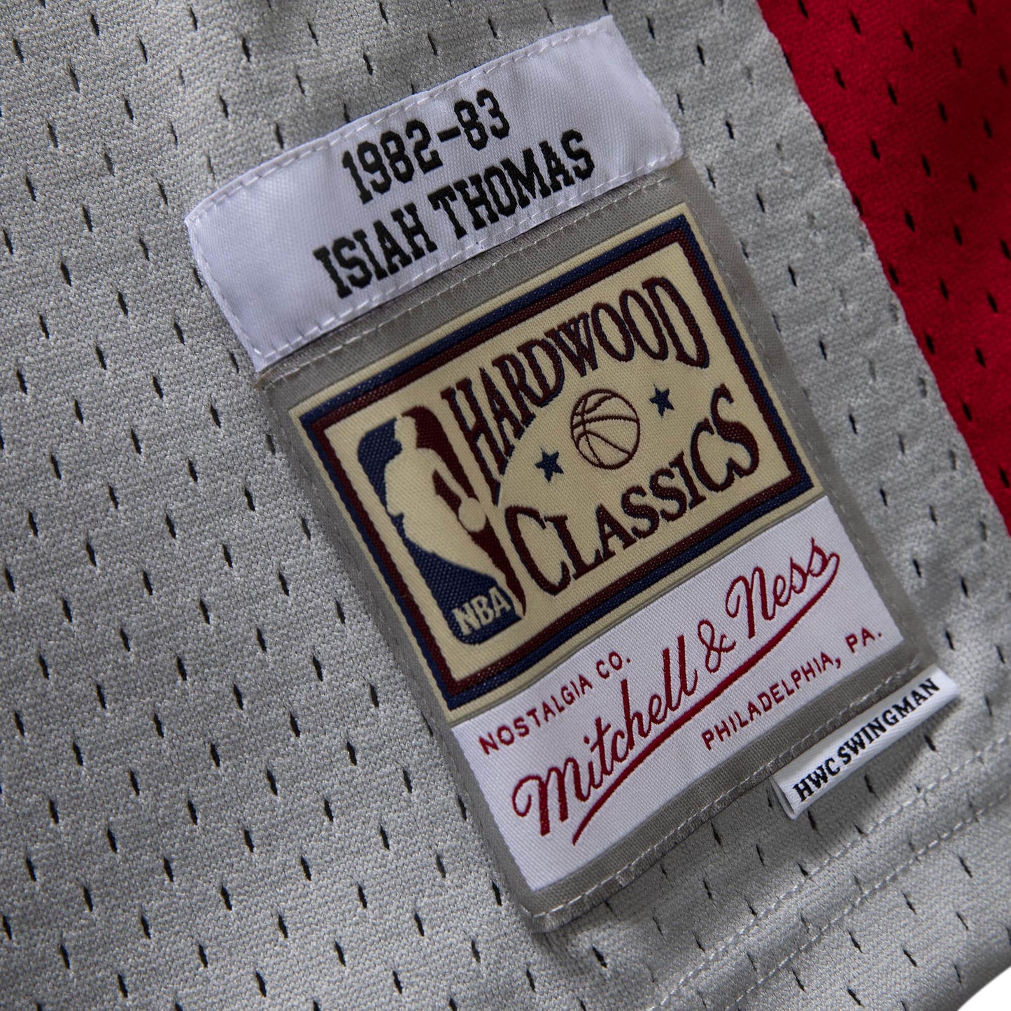 Men's Mitchell & Ness NBA Swingman Jersey- Detroit Pistons 82 Isiah Thomas