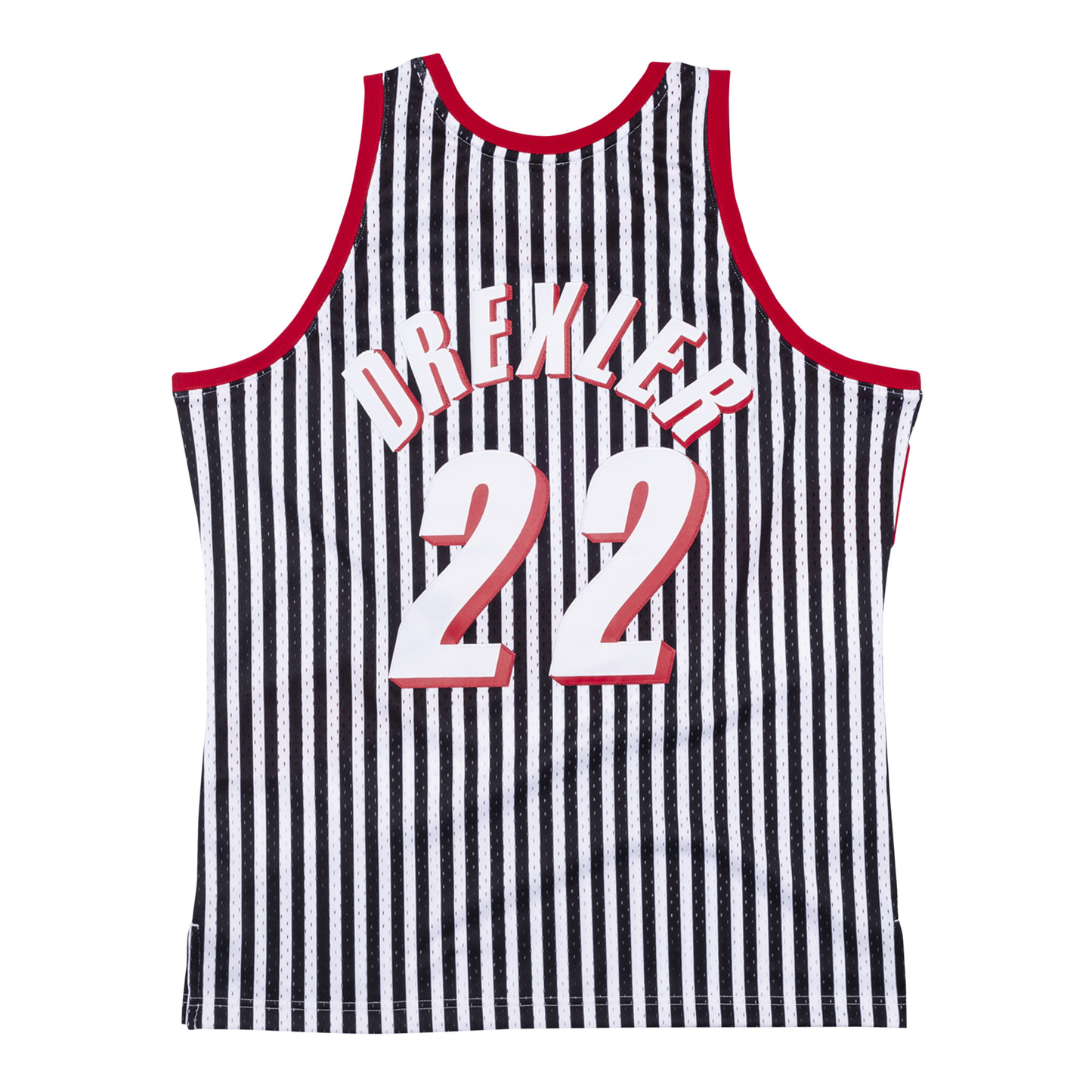 Mitchell & Ness Men's NBA Striped Swingman Jersey 91 Trail Blazers Drexler Jerseys
