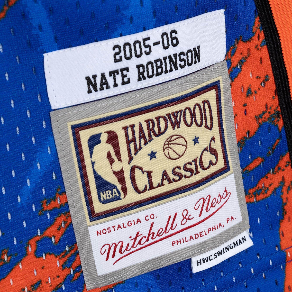 Mitchell & Ness NBA Team Marble Swingman Jersey Ny Knicks 2005 Nate Robinson