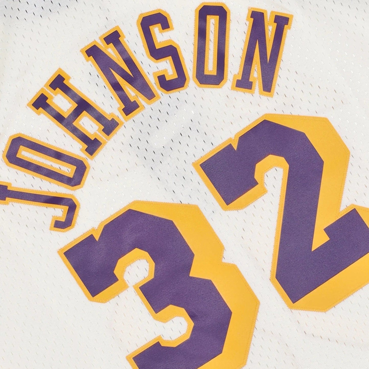 Mitchell & Ness Men's Cream Team Color Swingman Jersey Lakers 1984 Magic Johnson Jerseys