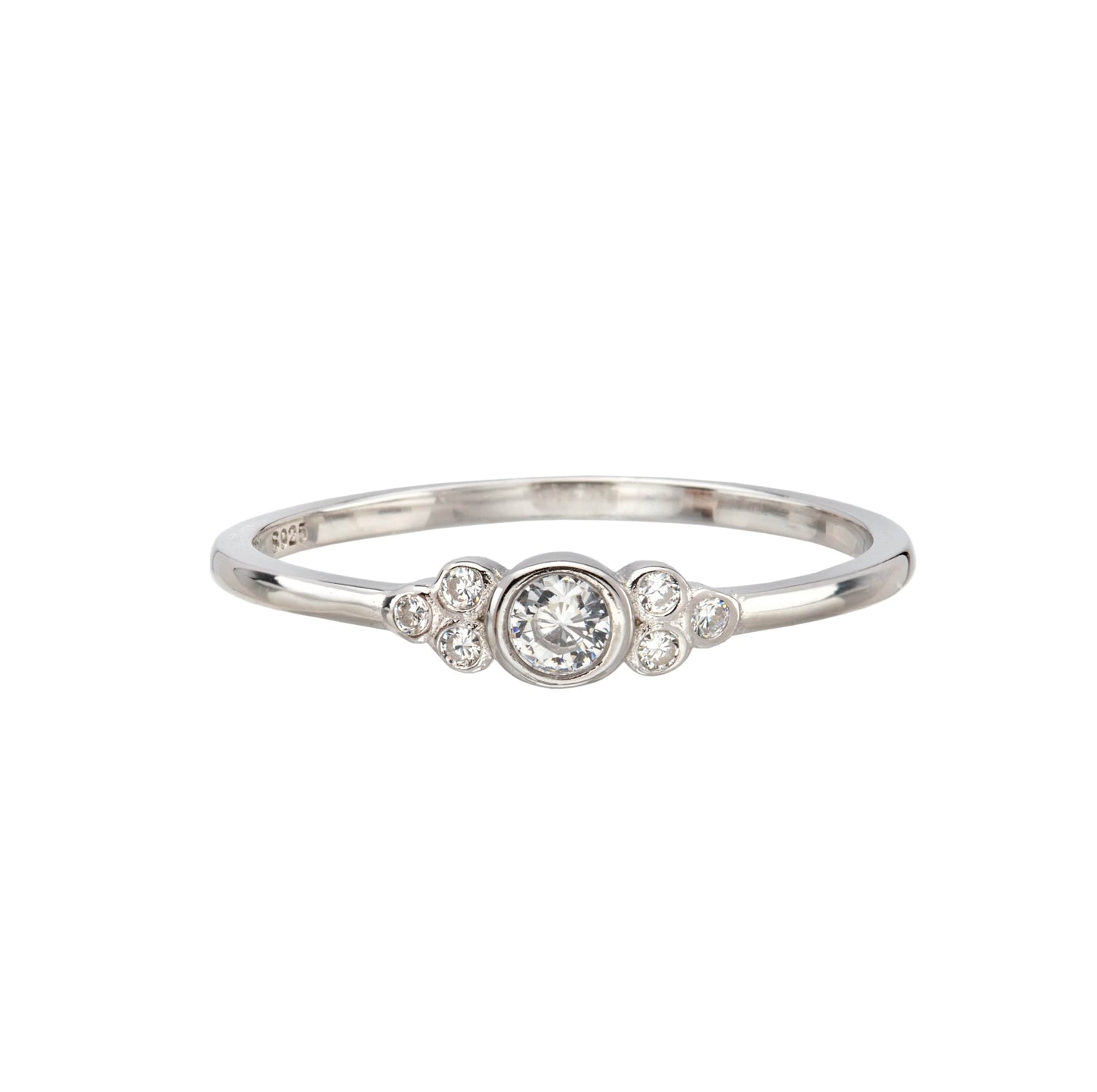 Bezel-Set Cluster-