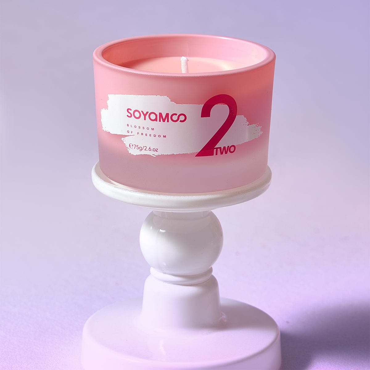 SOYAMOO Moonlit Gardenia Lucky Number Scented Candle