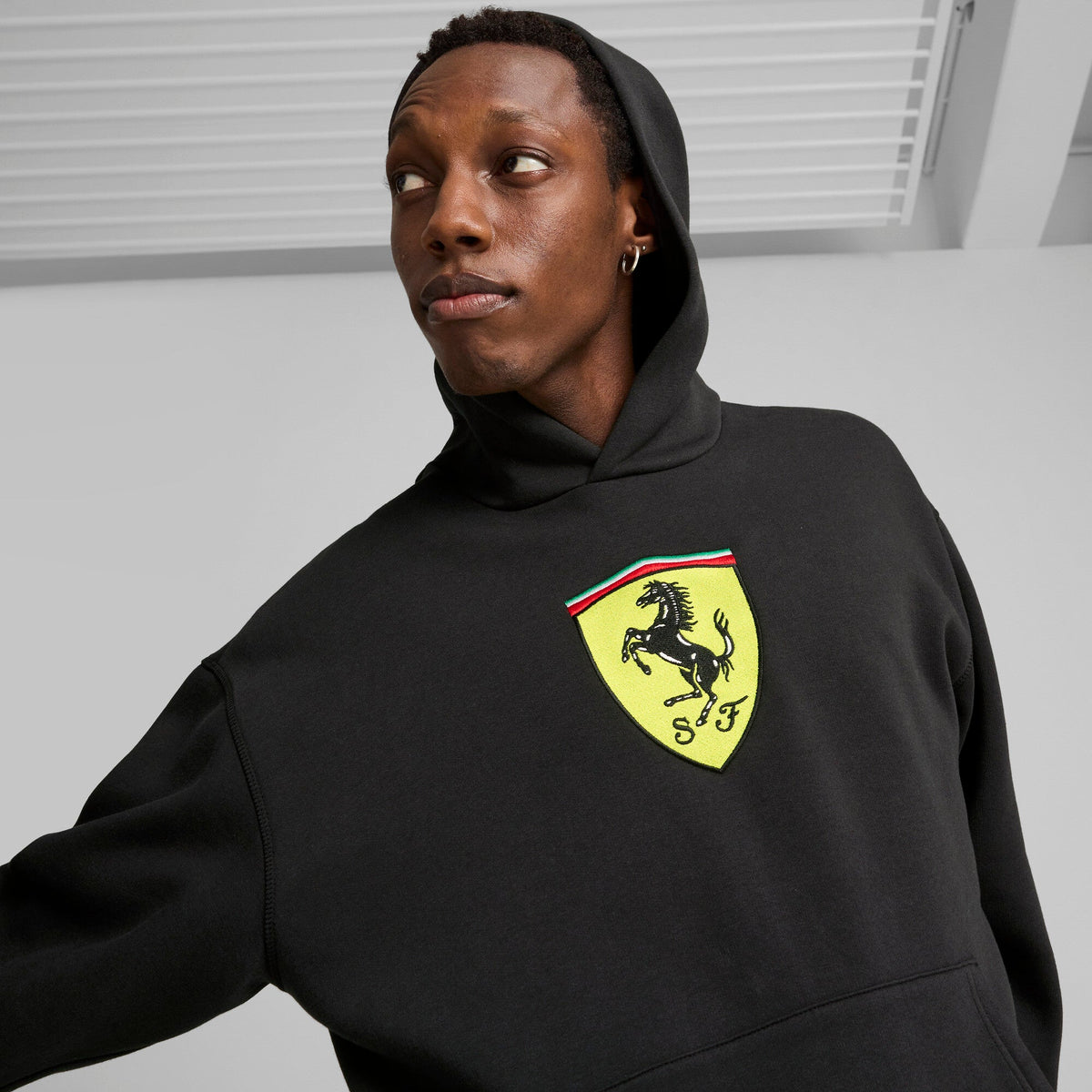 Puma Men's Ferrari Race Big Shield Hoodie Sweaters