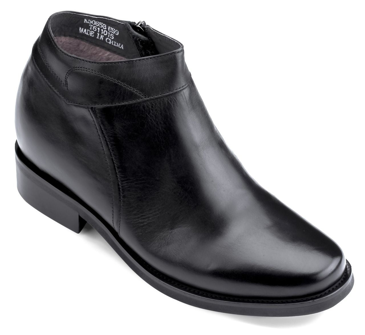mens black dress boots with zipper CALDEN Leather - 3.2 Inches lily_pattern::Marled BLACK TULLE BEADS LONG Florsheim Shoes handcraft all Size:Customized 3 Piece Suit