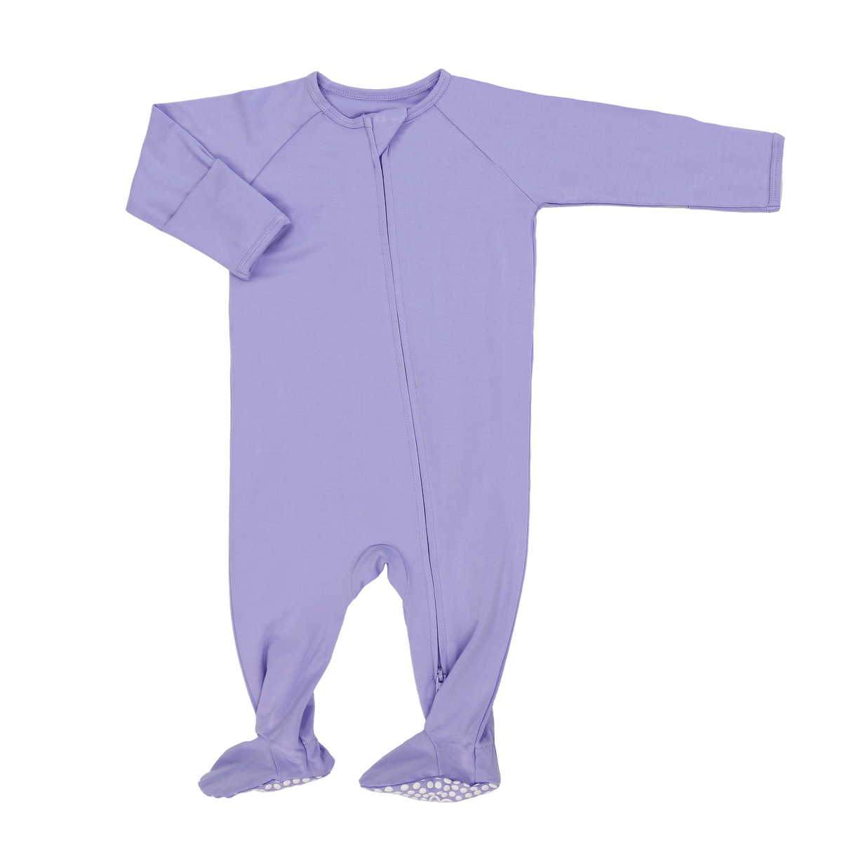 Violets Are Violet Zipper Footie