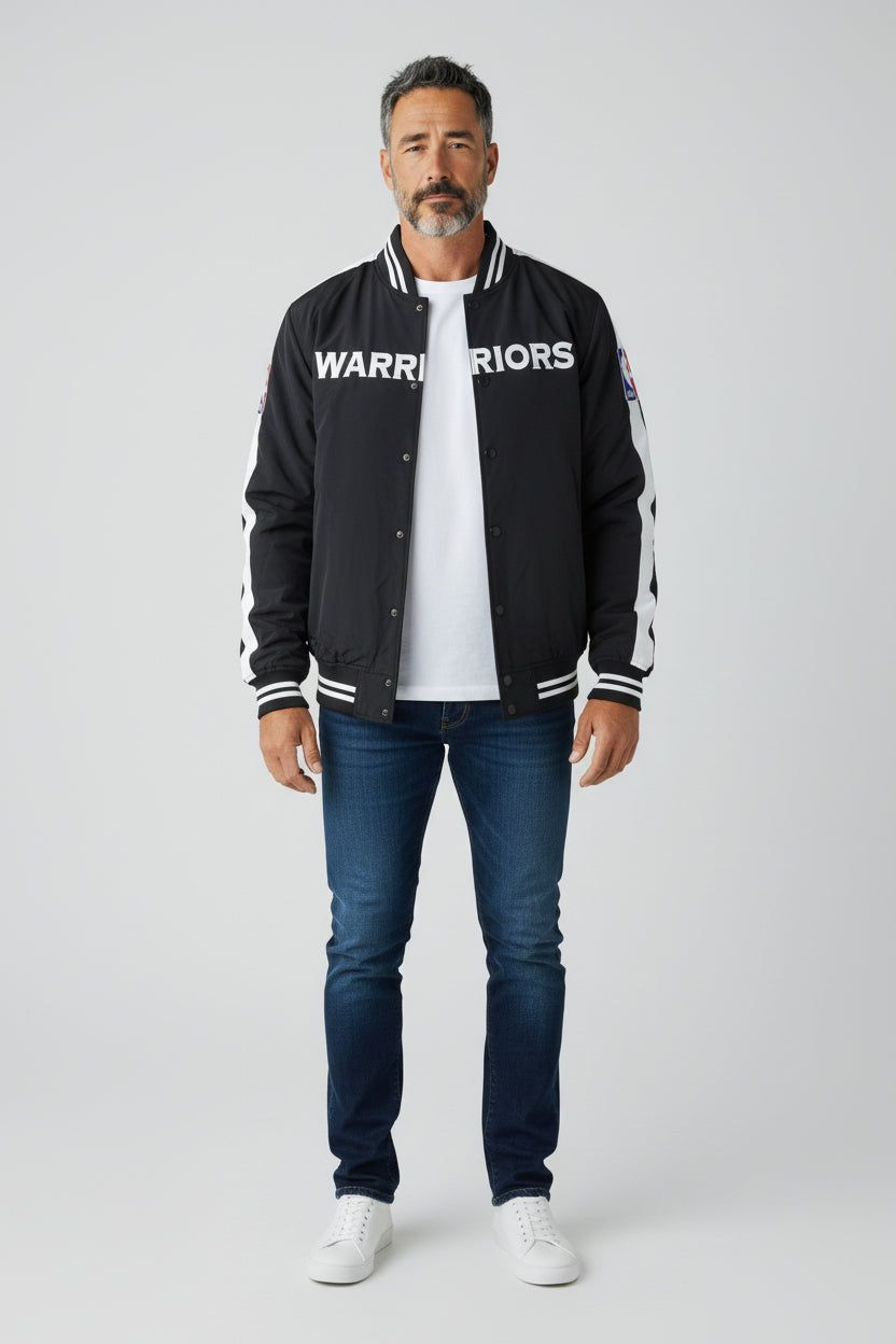 Mitchell & Ness Men's NBA Golden State Warriors Warm Up Jacket