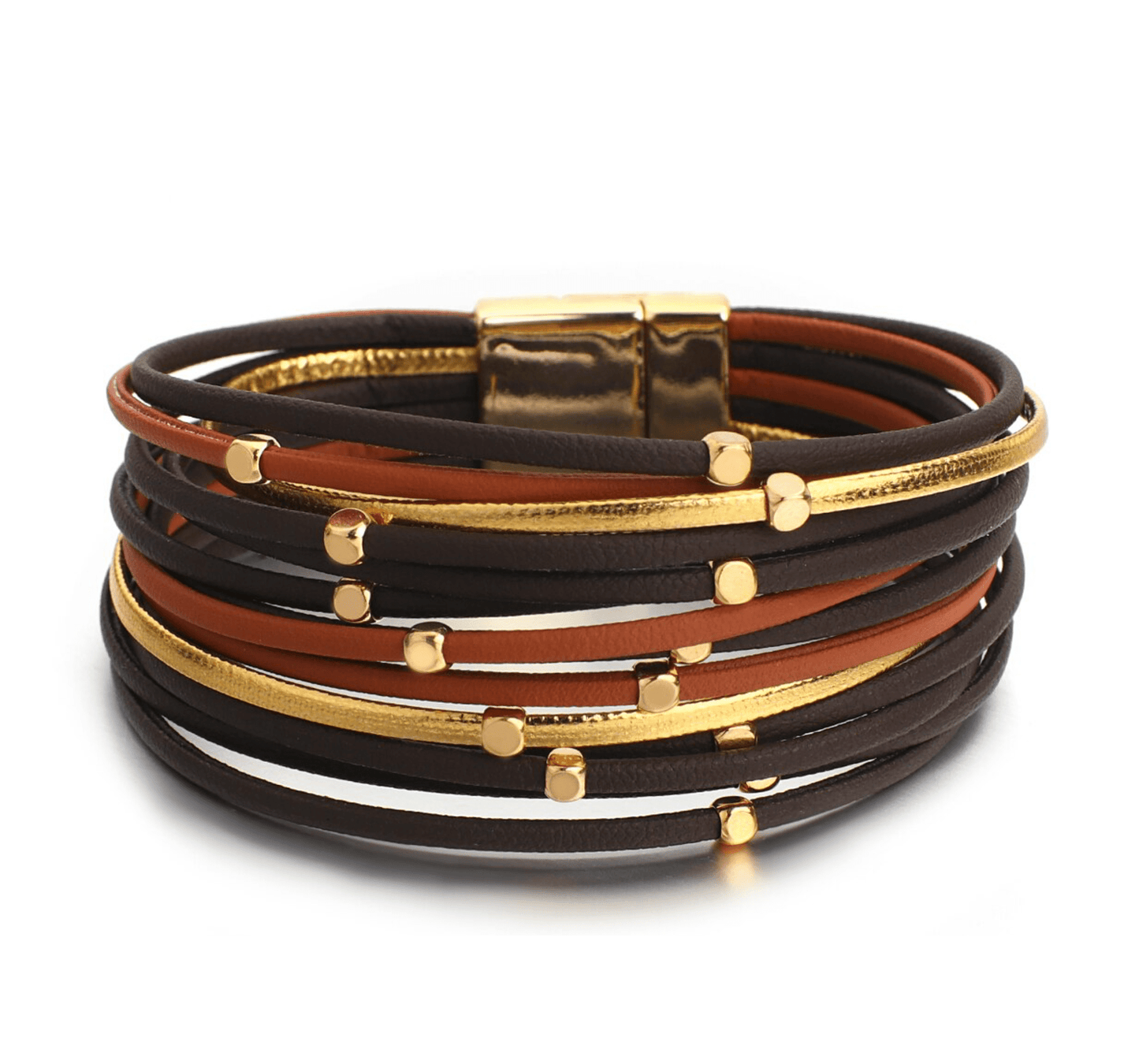 Goldtone, Black, Brown-