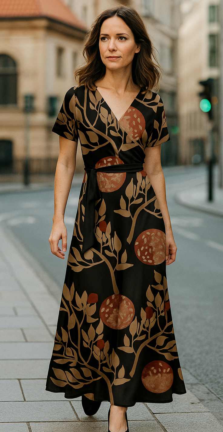 black and brown maxi dress Laurette Maxi Dress Brown