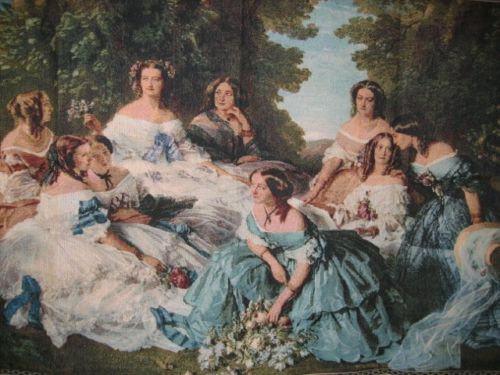 DaDa Bedding 'Her Ladies in Waiting' Spanish Party Classical French Rococo Woven Tapestry Wall Hanging - 36" x 50"